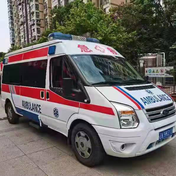 罗田长途救护车护送病人返乡